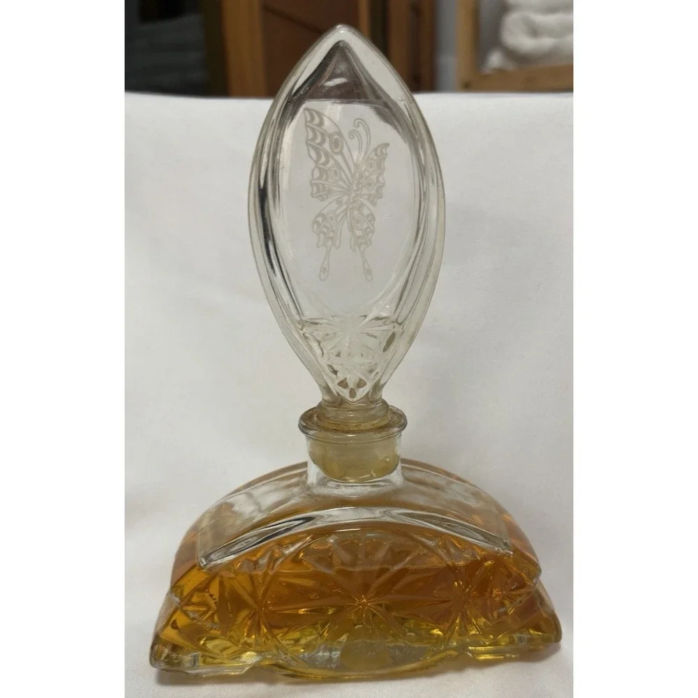 Vintage Avon‎ Cologne Crystalique Sonnet Fragrance Collectible Butterfly Partial